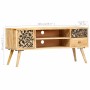 Mueble de TV de madera maciza de mango 100x30x45 cm en Muebles TV | Comprar online en Foru.es