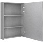 Armario de baño con espejo y LED gris hormigón 50x13x70 cm de vidaXL, Tocadores de baño - Ref: Foro24-326495, Precio: 109,78 ...