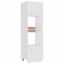 Armario de microondas madera contrachapada blanco 60x57x207 cm de , Armarios de cocina - Ref: Foro24-3334017, Precio: 213,87 ...