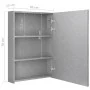 Armario de baño con espejo y LED gris hormigón 50x13x70 cm de vidaXL, Tocadores de baño - Ref: Foro24-326495, Precio: 108,09 ...