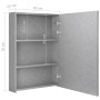 Armario de baño con espejo y LED gris hormigón 50x13x70 cm de vidaXL, Tocadores de baño - Ref: Foro24-326495, Precio: 109,78 ...