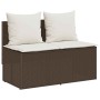 Set comedor de jardín 3 piezas y cojines ratán sintético marrón de , Conjuntos de jardín - Ref: Foro24-4104182, Precio: 274,2...