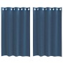 Cortinas de gasa con ojales 2 uds azul real de , Cortinas y visillos - Ref: Foro24-4102114, Precio: 13,89 €, Descuento: %
