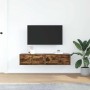 Muebles de TV 2 uds madera ingeniería color roble 60x31x25,5 cm de , Muebles TV - Ref: Foro24-861499, Precio: 78,46 €, Descue...