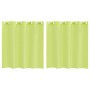Cortinas de gasa con ojales 2 uds verde manzana 140x140 cm de , Cortinas y visillos - Ref: Foro24-4102053, Precio: 13,46 €, D...