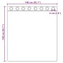 Cortinas de gasa con ojales 2 uds verde manzana 140x140 cm de , Cortinas y visillos - Ref: Foro24-4102053, Precio: 13,46 €, D...