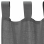 Cortinas de gasa con trabillas 2 uds gris oscuro 140x225 cm de , Cortinas y visillos - Ref: Foro24-4102273, Precio: 15,86 €, ...