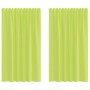 Cortinas de gasa con trabillas 2 uds. verde manzana de , Cortinas y visillos - Ref: Foro24-4102252, Precio: 13,35 €, Descuent...