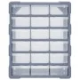 Multi-drawer organizer with 18 intermediate drawers 38x16x47 cm by vidaXL, Toolboxes - Ref: Foro24-149598, Price: 53,14 €, Di...
