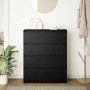 Aparador de madera de roble negro 80x35x99 cm de , Aparadores - Ref: Foro24-3328481, Precio: 133,93 €, Descuento: %