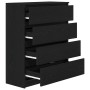 Aparador de madera de roble negro 80x35x99 cm de , Aparadores - Ref: Foro24-3328481, Precio: 133,93 €, Descuento: %