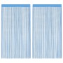Cortinas de tiras 2 uds azul claro 100x250 cm de , Cortinas y visillos - Ref: Foro24-4102045, Precio: 15,95 €, Descuento: %
