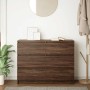 Aparador de madera de ingeniería marrón roble 100x35x76 cm de , Aparadores - Ref: Foro24-3328504, Precio: 150,49 €, Descuento: %