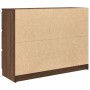 Aparador de madera de ingeniería marrón roble 100x35x76 cm de , Aparadores - Ref: Foro24-3328504, Precio: 150,49 €, Descuento: %