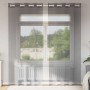 Cortinas de gasa con ojales 2 uds gris oscuro 140x225 cm de , Cortinas y visillos - Ref: Foro24-4102079, Precio: 14,79 €, Des...