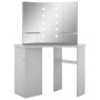 Tocador de esquina con LED gris hormigón 111x54x141,5 cm de vidaXL, Tocadores para dormitorios - Ref: Foro24-326535, Precio: ...