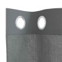 Cortinas de gasa con ojales 2 uds gris oscuro 140x225 cm de , Cortinas y visillos - Ref: Foro24-4102079, Precio: 14,79 €, Des...