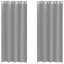 Cortinas de gasa con ojales 2 uds gris claro 140x225 cm de , Cortinas y visillos - Ref: Foro24-4102109, Precio: 15,00 €, Desc...