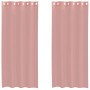 Cortinas de gasa con ojales 2 uds rosa 140x245 cm de , Cortinas y visillos - Ref: Foro24-4102098, Precio: 15,26 €, Descuento: %
