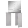 Corner dressing table with LED concrete gray 111x54x141.5 cm by vidaXL, Bedroom Dressers - Ref: Foro24-326535, Price: 174,36 ...