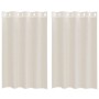 Cortinas de gasa con ojales 2 uds crema 140x175 cm de , Cortinas y visillos - Ref: Foro24-4102072, Precio: 14,36 €, Descuento: %