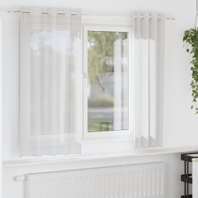 Cortinas de gasa con ojales 2 uds blanco de , Cortinas y visillos - Ref: Foro24-4102149, Precio: 13,54 €, Descuento: %