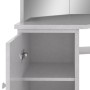 Tocador de esquina con LED gris hormigón 111x54x141,5 cm de vidaXL, Tocadores para dormitorios - Ref: Foro24-326535, Precio: ...