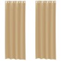 Cortinas de gasa con ojales 2 uds arena de , Cortinas y visillos - Ref: Foro24-4102123, Precio: 15,54 €, Descuento: %