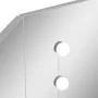 Corner dressing table with LED concrete gray 111x54x141.5 cm by vidaXL, Bedroom Dressers - Ref: Foro24-326535, Price: 174,36 ...