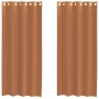 Cortinas de gasa con ojales 2 uds terracota de , Cortinas y visillos - Ref: Foro24-4102140, Precio: 13,06 €, Descuento: %