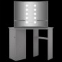 Tocador de esquina con LED gris hormigón 111x54x141,5 cm de vidaXL, Tocadores para dormitorios - Ref: Foro24-326535, Precio: ...