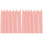 Cortinas de gasa con bolsillos para varillas 2 uds. rosa de , Cortinas y visillos - Ref: Foro24-4102196, Precio: 12,56 €, Des...
