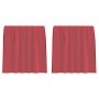 Cortinas de gasa con bolsillos para varillas 2 uds. rojo vino de , Cortinas y visillos - Ref: Foro24-4102246, Precio: 12,56 €...