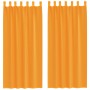 Cortinas de gasa con trabillas 2 uds naranja 140x245 cm de , Cortinas y visillos - Ref: Foro24-4102284, Precio: 15,25 €, Desc...