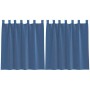 Cortinas de gasa con trabillas 2 uds azul real 140x140 cm de , Cortinas y visillos - Ref: Foro24-4102301, Precio: 14,34 €, De...
