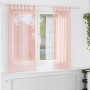 Cortinas de gasa con trabillas 2 uds rosa 140x140 cm de , Cortinas y visillos - Ref: Foro24-4102286, Precio: 14,34 €, Descuen...