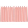 Cortinas de gasa con trabillas 2 uds rosa 140x140 cm de , Cortinas y visillos - Ref: Foro24-4102286, Precio: 14,34 €, Descuen...