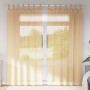 Cortinas de gasa con trabillas 2 uds arena 140x225 cm de , Cortinas y visillos - Ref: Foro24-4102308, Precio: 14,28 €, Descue...
