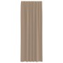 Cortinas de gasa con trabillas 2 uds marrón claro 140x260 cm de , Cortinas y visillos - Ref: Foro24-4102315, Precio: 16,65 €,...