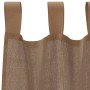 Cortinas de gasa con trabillas 2 uds marrón claro 140x260 cm de , Cortinas y visillos - Ref: Foro24-4102315, Precio: 16,65 €,...