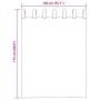 Cortinas de gasa con trabillas 2 uds terracota 140x175 cm de , Cortinas y visillos - Ref: Foro24-4102322, Precio: 13,65 €, De...