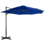 Sombrilla voladiza con poste de aluminio azul celeste 300 cm de vidaXL, Sombrillas - Ref: Foro24-46989, Precio: 92,60 €, Desc...