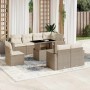 Set de sofás de jardín 9 pzas con cojines ratán sintético beige en Conjuntos de jardín | Comprar online en Foru.es