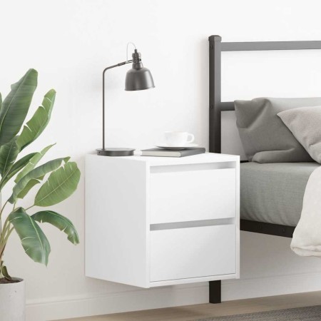 Mesilla de noche de pared blanca 38x34x40 cm de , Mesitas de noche - Ref: Foro24-861247, Precio: 48,92 €, Descuento: %