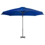Sombrilla voladiza con poste de aluminio azul celeste 300 cm de vidaXL, Sombrillas - Ref: Foro24-46989, Precio: 92,60 €, Desc...