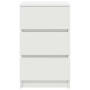 Mesilla de noche con 3 cajones blanca 39x35x65 cm de , Mesitas de noche - Ref: Foro24-861337, Precio: 59,30 €, Descuento: %