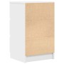 Mesilla de noche con 3 cajones blanca 39x35x65 cm de , Mesitas de noche - Ref: Foro24-861337, Precio: 59,30 €, Descuento: %