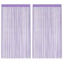 Cortinas de cuerdas 2 uds morado 100x250 cm de , Cortinas y visillos - Ref: Foro24-4102047, Precio: 15,95 €, Descuento: %