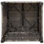 Silla de jardín reclinable con mesa auxiliar ratán gris de , Sillas de jardín - Ref: Foro24-4108273, Precio: 149,99 €, Descue...