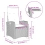 Silla de jardín reclinable con mesa auxiliar ratán gris de , Sillas de jardín - Ref: Foro24-4108273, Precio: 149,99 €, Descue...